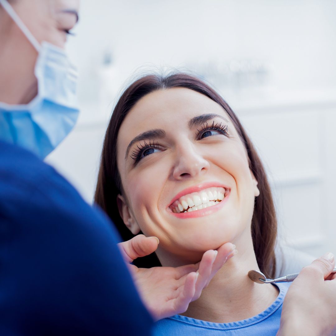 Dental Park - Smiling patient while teeth treatment